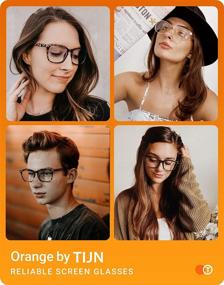 img 3 attached to TIJN Vintage Square Progressive Anti Blue Light Multifocus Reading Glasses for Women Men Nerd Eyeglasses Readers