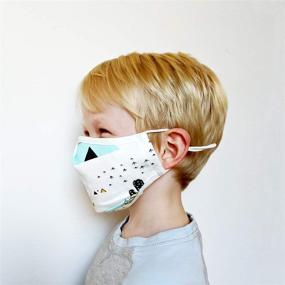 img 2 attached to Reusable Cotton Kids Face Mask with Filter Pocket