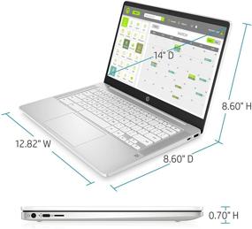 img 1 attached to 🔍 Обновленный ноутбук HP Chromebook 14 дюймов с HD-дисплеем (14a-na0020nr) - Intel Celeron N4000, 4 ГБ ОЗУ, 32 ГБ eMMC, Chrome - керамический белый.