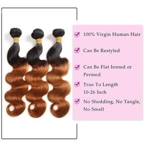 img 1 attached to Seelaak Ombre Bundles Brazilian Virgin