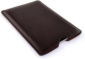 img 4 attached to 📚 Dockem Executive Sleeve for iPad Mini 5, 4, 3, 2, 1: Premium Synthetic Leather Tablet Case: Slim, Microfiber Lined, Professional, Protective Cover - Dark Brown