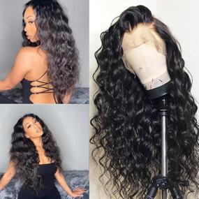 img 3 attached to 💇 Lumiere Brazilian Loose Deep Wave Human Hair Lace Front Wig 22 Inch - Pre-Plucked 13x5x1 T-Part Lace Frontal Wig with Baby Hair - Glueless Loose Deep Human Hair Lace Front Wig for Black Women