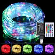 🌈 colorful and waterproof 66ft led rope lights for outdoor parties and home decor логотип