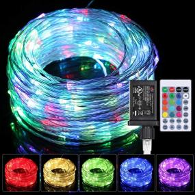 img 4 attached to 🌈 Colorful and Waterproof 66FT LED Rope Lights for Outdoor Parties and Home Decor