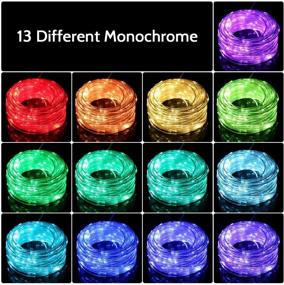 img 3 attached to 🌈 Colorful and Waterproof 66FT LED Rope Lights for Outdoor Parties and Home Decor