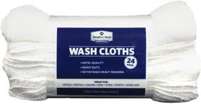 img 1 attached to Premium 24-Piece Set: Member's Mark Commercial Hospitality Wash Cloth in Elegant White