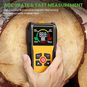 img 3 attached to 🌲 Enhanced 4-in-1 Inductive Pinless Wood Moisture Meter: Pinless-Type Digital Moisture Detector for Drywall, Firewood, and Masonry