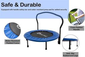 img 2 attached to 🎪 Kinertial x My First Mini Trampoline 36” Round – Ideal for Kids, Indoor/Outdoor Recreation, ASTM Safety Standards, Max Load 220lbs