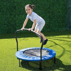 img 3 attached to 🎪 Kinertial x My First Mini Trampoline 36” Round – Ideal for Kids, Indoor/Outdoor Recreation, ASTM Safety Standards, Max Load 220lbs