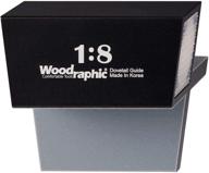 🪚 woodraphic dovetail saw guide jig marker: magnetic, upgraded version (1:8 for hard wood) logo