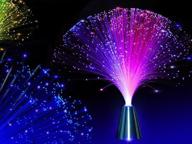 🌟 2-pack led fiber optic fountain night light with color changing effects - calming lamp for christmas логотип