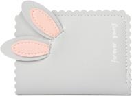 nawoshow rabbit bunny ear bifold wallet card holder for women - compact purse with organizer wallet design logo