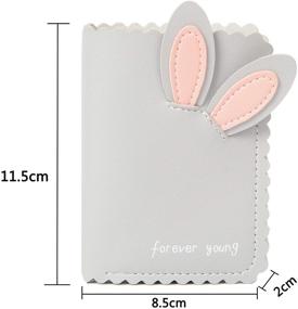 img 1 attached to Nawoshow Rabbit Bunny Ear Bifold Wallet Card Holder for Women - Compact Purse with Organizer Wallet Design