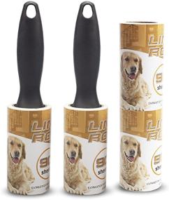 img 4 attached to 🐾 4 Packs of Extra Sticky Lint Rollers for Couch and Pet Hair Removal - 90 Sheets/Roller