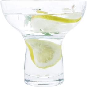 img 4 attached to 🍹 XL Stemless Margarita Glasses - Large, Thick, Clear Glass, 16 Ounces (Set of 6)