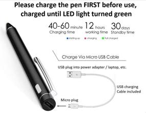 img 1 attached to Replacement Active Stylus Pen for Lenovo Yoga 730, 720, Mix, Miix, Flex 6, 5 2-in-1 Laptops - Ideal for Drawing and Writing on Touch Screens (Not Compatible with Windows Ink)