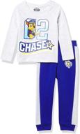 paw patrol boys long sleeve graphic tee and jogger 2-piece set logo