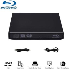img 4 attached to High-Speed USB Blu-Ray Player & DVD Drive: Slim, Portable, and Reliable for Laptop, PC & Desktop