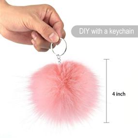 img 1 attached to Coopay 36 Pieces Faux Fox Fur Pom Pom Balls: Vibrant Mix Colors for DIY Hats, Keychains, Scarves & More!