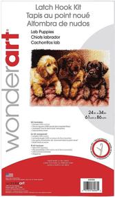 img 1 attached to 🐶 Wonderart Lab Puppies Latch Hook Kit, Large Size - 24 Inches x 34 Inches