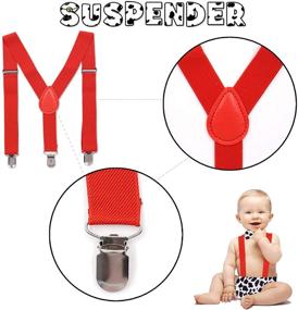 img 1 attached to 🎉 Get Party-Ready with Birthday Supplies Adjustable Suspender Boys' Accessories in Suspenders!