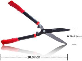 img 4 attached to 🌿 OARA Garden Hedge Shears: Ideal Trimming Tool for Borders, Boxwood, and Bushes - Comfort Grip Handles, 21 Inch Carbon Steel Bush Cutter