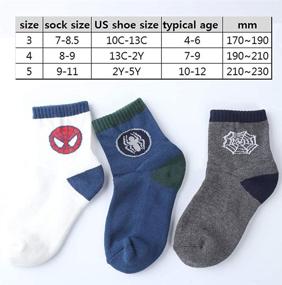 img 3 attached to Spiderman Boys Socks - Perfect Pairs for Boys' Clothing, Ages __