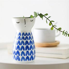img 2 attached to 💖 Stunning Senliart Ceramic Vase - Ideal for Home Décor, Small Flower Vases - 5.9 X 3.2 (Heart)