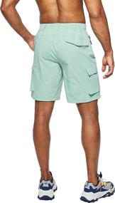 img 2 attached to 🩳 Pudolla Men's Hiking Cargo Shorts: Quick-Dry Outdoor Travel Shorts with Multiple Pockets – Perfect for Fishing, Camping, and Casual Adventures