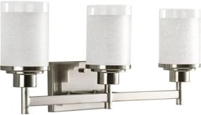 img 4 attached to 🛀 Progress Lighting P2978-09 Alexa Brushed Nickel Bath & Vanity Light, 22"W x 9.375"H