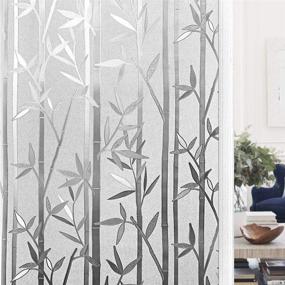 img 4 attached to 🎋 Bamboo Window Film: Enhance Privacy & Style - Ideal for Bathroom, Livingroom, and Office (17.5" x 78.7")