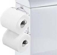 🚽 chrome finish bathroom tissue holder: tqvai over-the-tank toilet paper roll logo