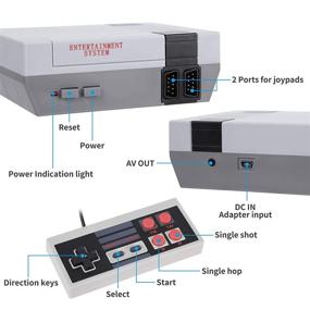 img 1 attached to 🕹️ Классическая портативная игровая приставка - Подключи и играй, встроено 620 игр, ТВ видео-3 для всей семьи - Игровая приставка