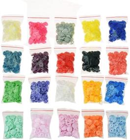 img 2 attached to 🧷 300 Sets Snap Kits: T5 20 Colors Snap Fastener Kit Plastic Resin, Buttons Fastener Set for Clothing, Diapers, Bibs, Rain Coat Crafting