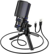 🎙️ vegue usb microphone vm30 - condenser gaming pc mic with gain control, headphone output for twitch streaming, podcasting, chatting, recording - compatible with mac laptop, windows desktop logo