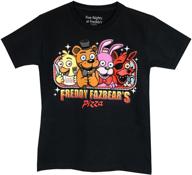 🐻 official five nights at freddy's youth boys freddie fazbear's pizza t-shirt - authentic fnaf merchandise logo