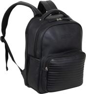 kenneth cole leather anti theft backpack logo
