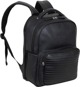 img 4 attached to Kenneth Cole Leather Anti Theft Backpack