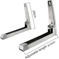 🔧 hovico universal stainless steel microwave mount bracket: wall mount shelf rack for silver microwave oven logo