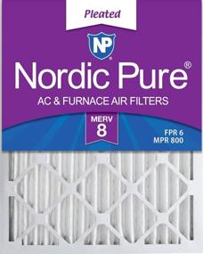 img 4 attached to 🧹 Nordic Pure 10x20x2M8 складчатый фильтр для печи