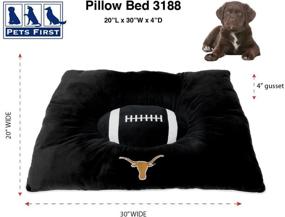 img 1 attached to 🐾 Pets First Collegiate Dog Bed Texas Longhorns, 30 x 20 x 4 inches - Premium Pet Accessories