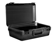 🖤 b1264 black interior empty carry case - 12.5 x 6.99 x 4, blow molded logo