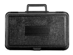 img 2 attached to 🖤 B1264 Black Interior Empty Carry Case - 12.5 x 6.99 x 4, Blow Molded