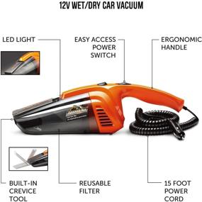 img 3 attached to Orange ArmorAll AA12V1 0901 12V Wet/Dry Car Shop Vacuum