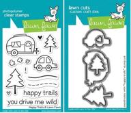 lawn fawn happy trails clear logo