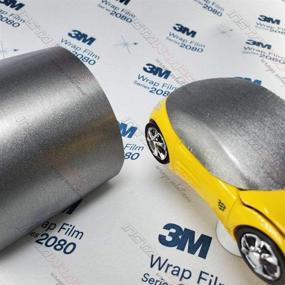 img 4 attached to 🚘 High-Quality 3M 1080 BR230 Brushed Titanium Car Wrap Vinyl Film - 5ft x 2ft