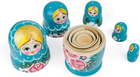 img 3 attached to 🔵 Heka Naturals Matryoshka Biryuzovaya Traditional