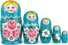 img 4 attached to 🔵 Heka Naturals Matryoshka Biryuzovaya Traditional