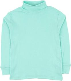 img 1 attached to 👚 Leveret Girls Cotton Turtleneck: Trendy Clothing and Stylish Tops for Girls of All Ages