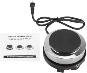 img 4 attached to 🔥 Portable Countertop Infrared Burner – Mini Electric Heater Stove with 500W Power, 5.6 Inch Round Ceramic Glass Single Plate Cooktop for Easy Cleaning in Home Kitchen – Multifunctional Hot Burner in Sleek 110V Black Design